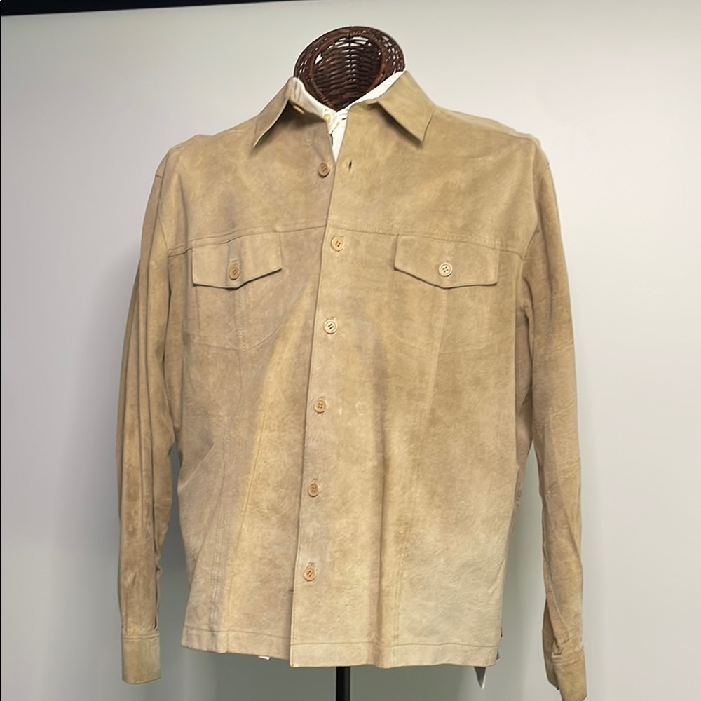 Men's Tan Suede Jacket